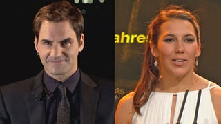 Ils victurs: Roger Federer e Wendy Holdenenr