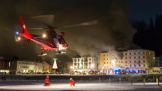 La saira dal grond incendi dal Posthotel Arosa