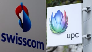 Purtret dals logos da Swisscom e UPC. 