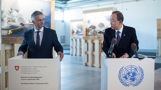 Cusseglier federal Didier Burkhalter è s'inscuntrà a Turitg cun Ban Ki Moon, il secretari general da l'ONU