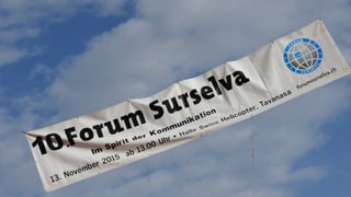 Banderola dal 10. Forum Surselva.