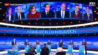 Prima debatta tranter ils set candidats a la televisiun per il presidi franzos. 