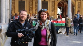 Purtret da Stefan Dobler ed Esther Berther. .