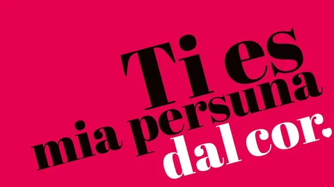 Schwarzer Text auf rotem Hintergrund