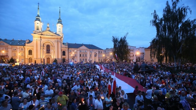 Protest sin plazza a Varsovia.