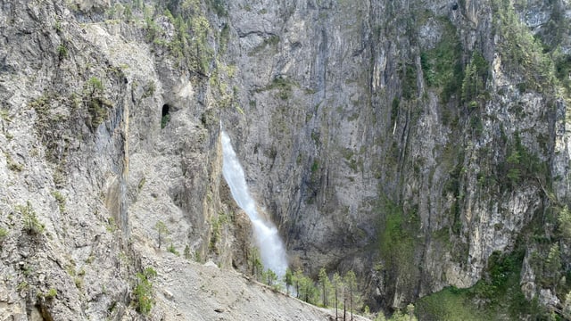 La cascada dal Schaftobel.