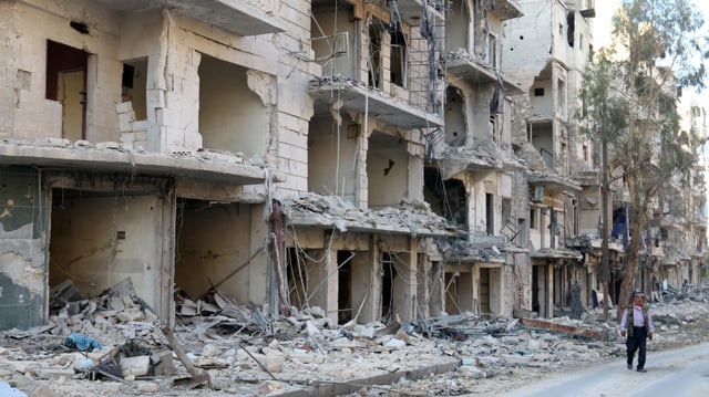 Chasas destruidas ad Aleppo