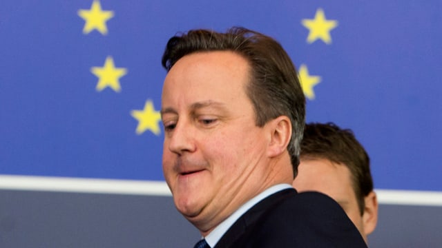 Il premminister brit David Cameron a la fin da l'inscunter a Brüssel.