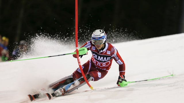 Il Norvegiais Henrik Kristoffersen gudogna il slalom a Madonna di Campiglio.