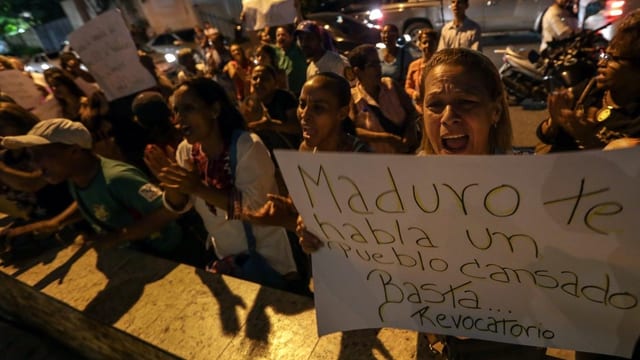 Demonstraziun en la Venezuela.