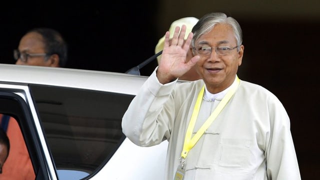 Il nov president civil dal Myanmar Htin Kyaw.