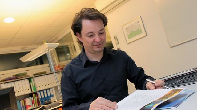 André Gisler, il directur da turissem da Flem Laax Falera. André Gisler, il directur da turissem da Flem Laax Falera.