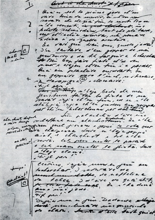 Manuscrit da Cla Biert Manuscrit da Cla Biert