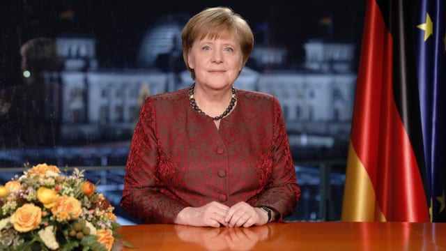 Angela Merkel en habitus da dunna da stadi.