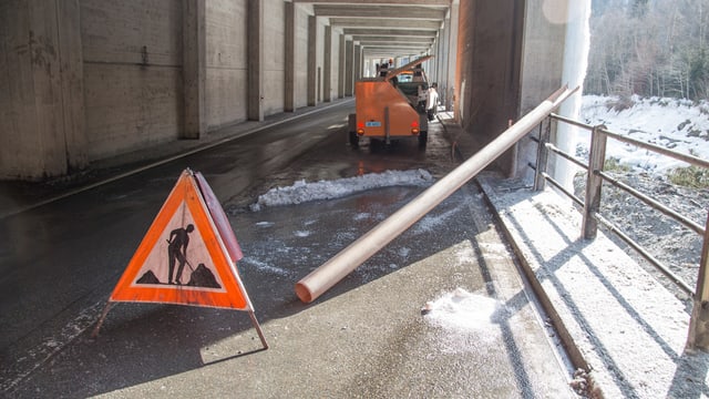 Saira: Sanaziun urgenta da la gallaria tranter Glion e Peiden