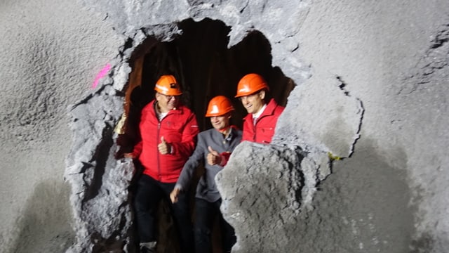 Saira: Reportascha dal grond mument da perfuraziun dal tunnel da l'Alvra