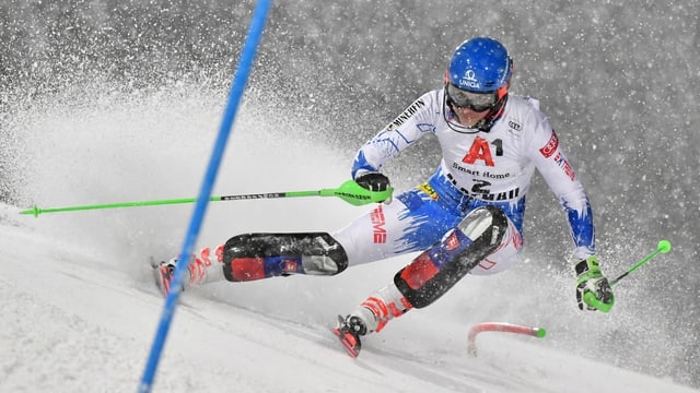 la skiunza Petra Vlhova durant il slalom