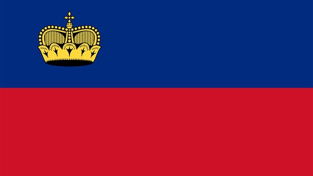 La bandiera da Liechtenstein.