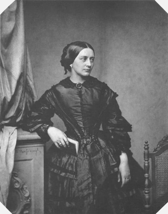 Clara Schumann il 1850 – fotografia da Franz Hanfstaengl
