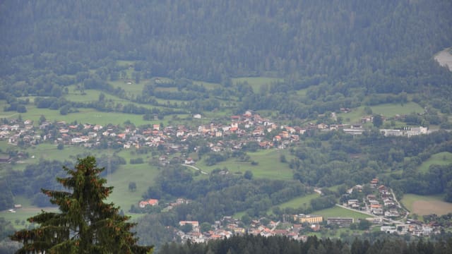 Vista sin Fürstenaubruck, Masein, Scharans, Tumleastga.