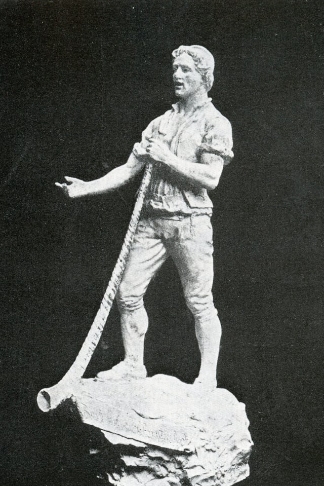 "Il tibader" - Statuetta en bronz da Hants, Gent "Il tibader" - Statuetta en bronz da Hants, Gent