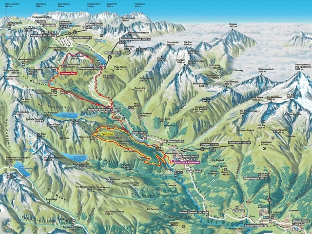 ruta dal Rheinquelle Trail