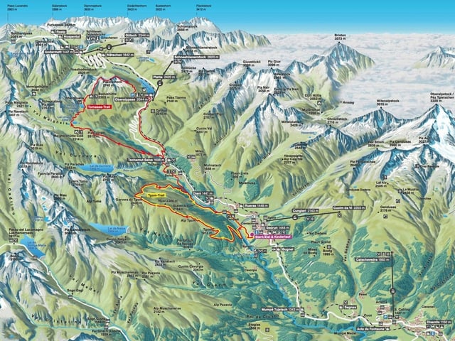 ruta dal Rheinquelle Trail ruta dal Rheinquelle Trail