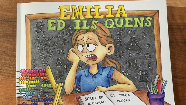 Sin il cover dal cudesch ves'ins Emilia che ha problems cun far quints. Sin il cover dal cudesch ves'ins Emilia che ha problems cun far quints.