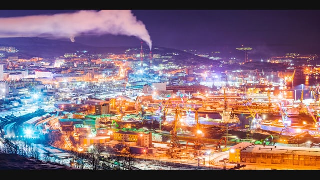 Port da Murmansk.