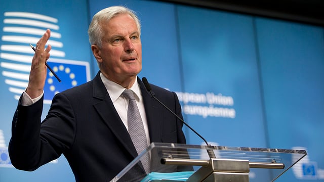 Michel Barnier, schef-negoziader da l'UE.