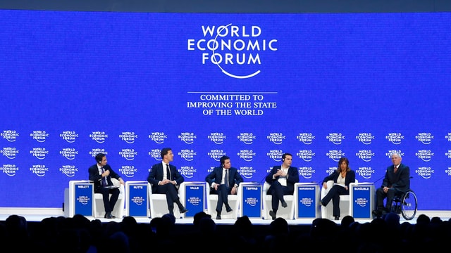 Ils participants dal podium “Il futur da l’Europa” al WEF 2016.