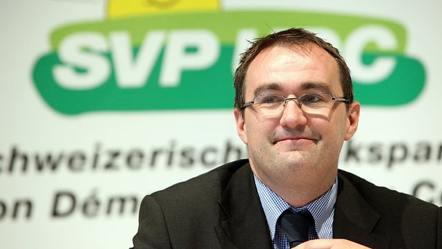 Martin Baltisser, il secretari general da la partida populara svizra.