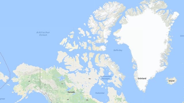 Carta da la mar arctica davant Canada. 