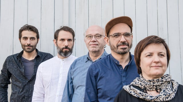 Bahur Ghazi, Dario Sisera, Christoph Baumann, Luca Sisera, Patricia Draeger. Bahur Ghazi, Dario Sisera, Christoph Baumann, Luca Sisera, Patricia Draeger.