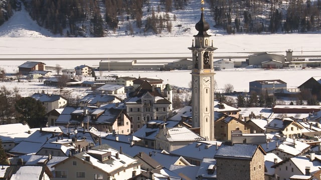 Il vitg da Samedan. Il vitg da Samedan.