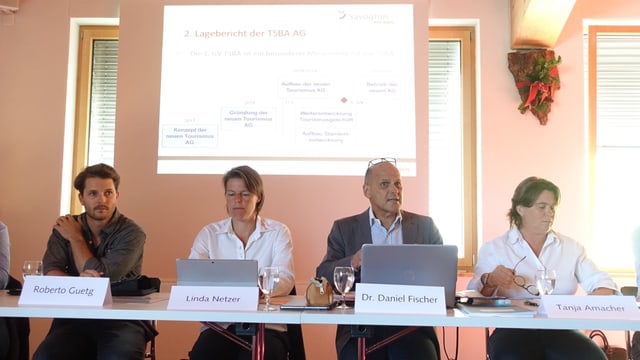 Daniel Fischer ha annunzià sia demissiun a la radunanza generala. Daniel Fischer ha annunzià sia demissiun a la radunanza generala.