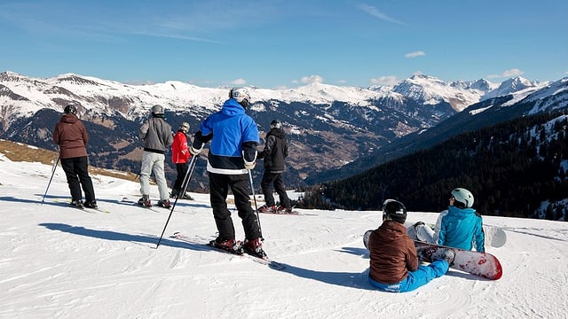 Fotografia che mussa il territori da skis da Tschiertschen.
