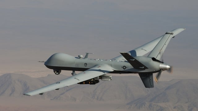 Ina drona, ubain aviun betg equipà durant in'incumbensa en l'Afghanistan.