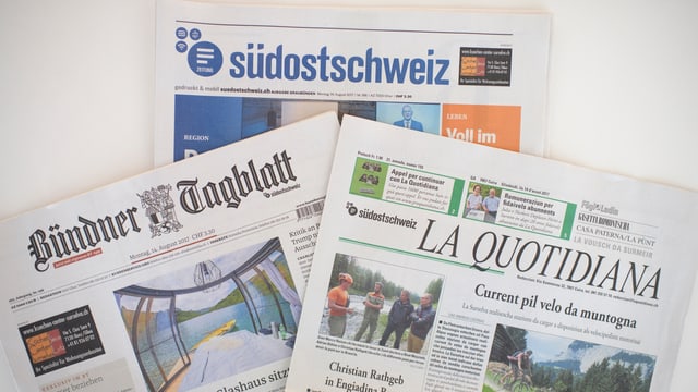 trais gasettas grischunas, Südostschweiz, Bündner Tagblatt, La Quotidiana