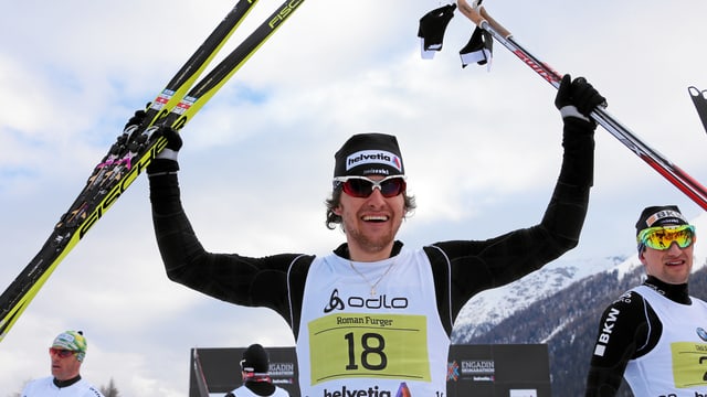 Roman Furger a l'arrivada