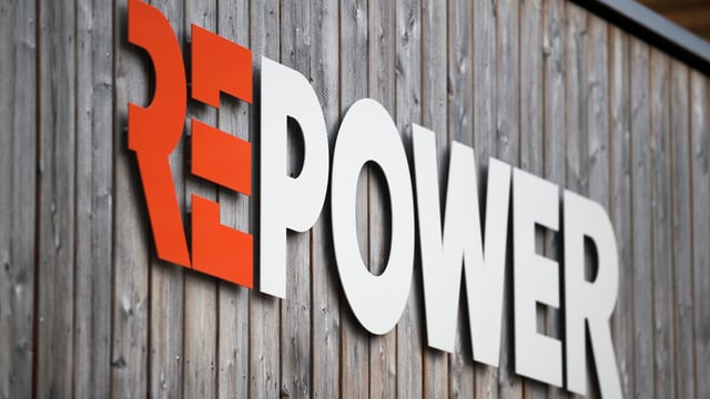 Il logo da la Repower vi di'ina paraid da lain.