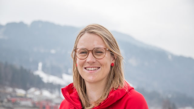 Luana Bergamin, la scheffa da la delegaziun svizra. Luana Bergamin, la scheffa da la delegaziun svizra.
