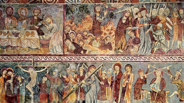 "La bibbia pauperum" en la baselgia da Vuorz "La bibbia pauperum" en la baselgia da Vuorz