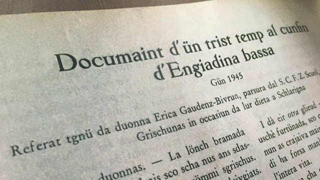 L'emprima pagina dal raquint L'emprima pagina dal raquint