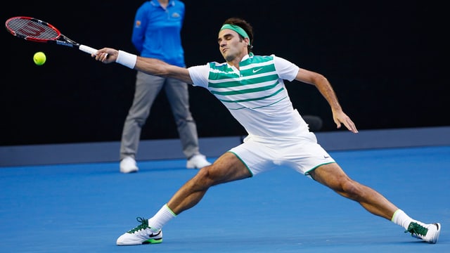 Roger Federer durant l'Australian Open.
