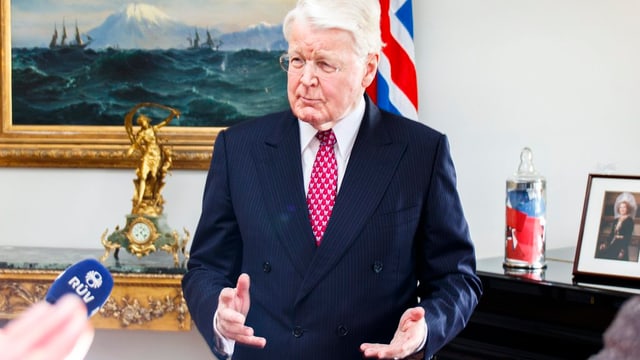Il president islandais Olafur Ragnar Grimsson 