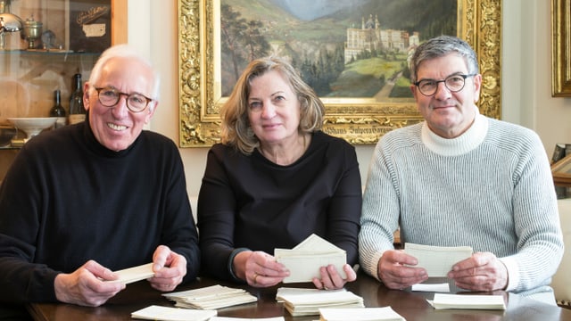 Els trais en il biro da Rolf Zollinger. Els trais en il biro da Rolf Zollinger.