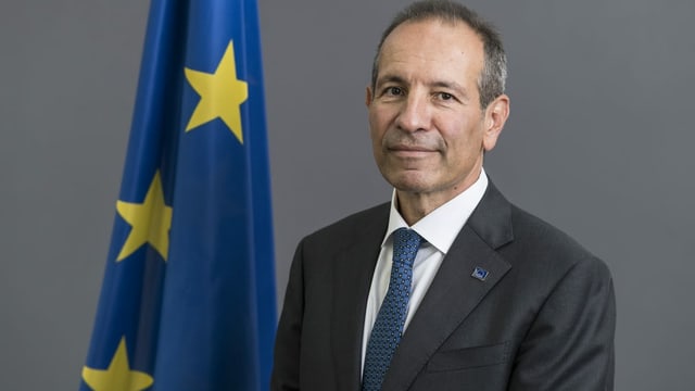 Ambassadur da l'UE per la Svizra Petros Mavromichalis.
