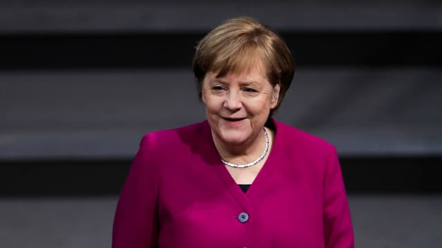 Portrait da Merkel.