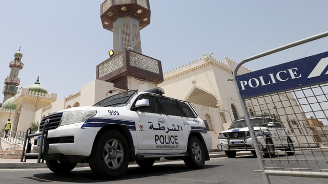 In auto da polizia en il Bahrain.